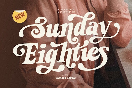 Sunday Eighties Font by HansCo