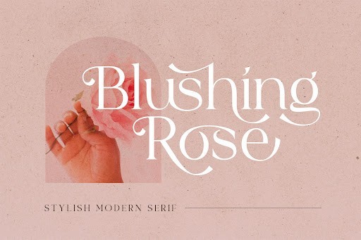 Blushing Rose Font by saridezra