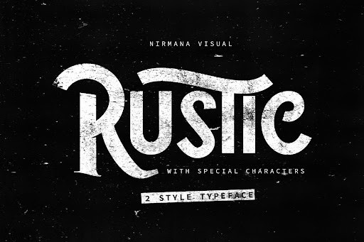 Rustic Display font