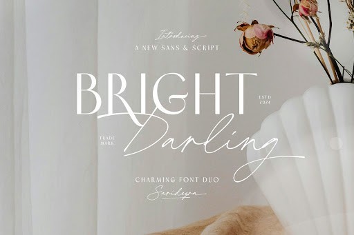 Bright Darling Duo Script font