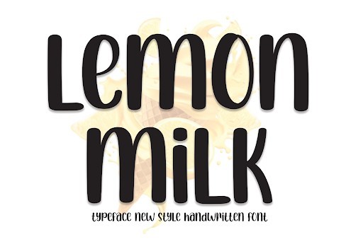 Lemon Milk Sans Serif font
