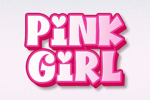 Pink Girl Script font
