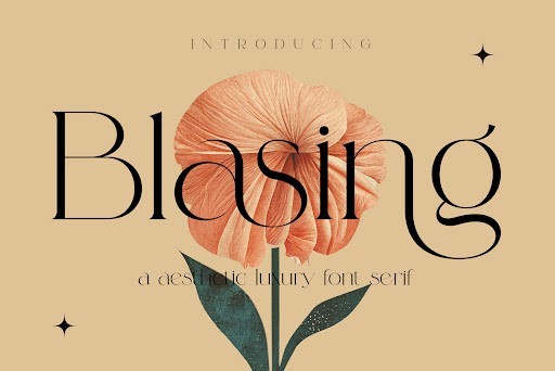 Blasing Font by Alfinart