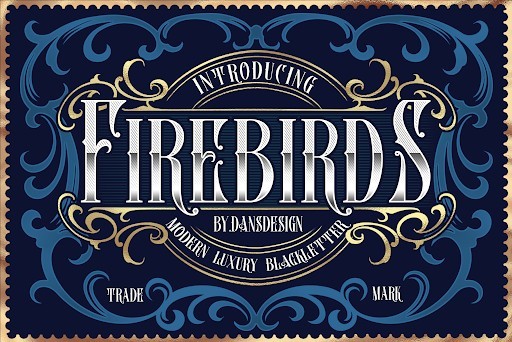 Firebirds Blackletter font