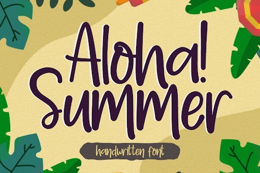 Aloha Summer Display font