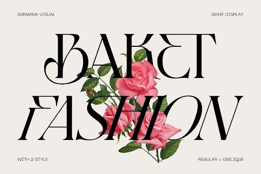 Baket Fashion Display font