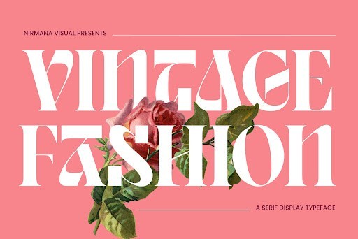 Vintage Fashion Serif font