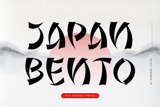 Japan Bento Display font