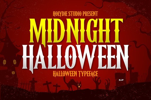 Midnight Halloween Blackletter font