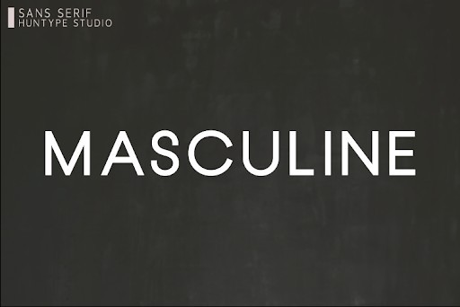 Masculine Font