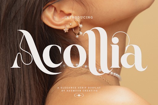 Acollia Font by saemooncreative