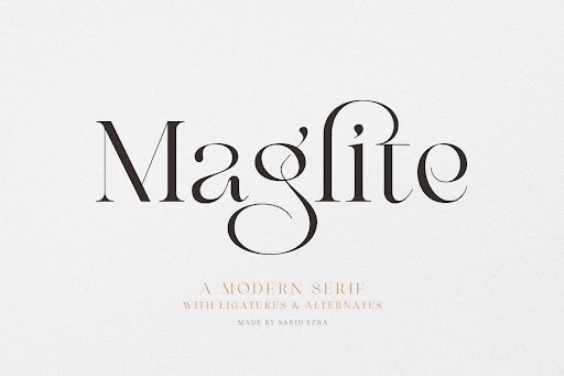 Maglite Serif font