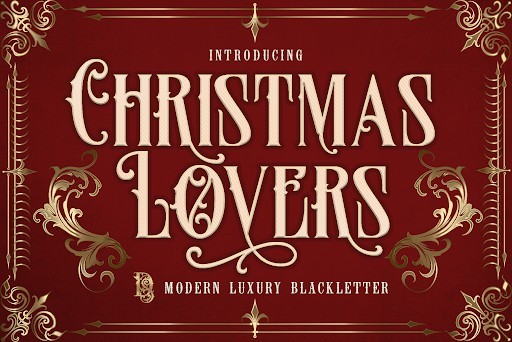 Christmas Lovers Blackletter font