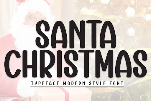 Santa Christmas Display font
