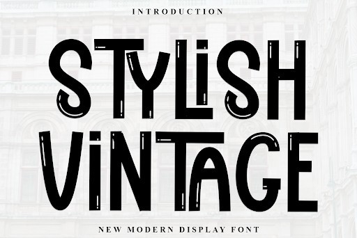 Stylish Vintage Serif font