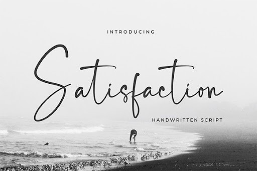 Satisfaction Script font