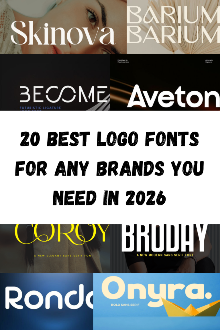 20 Best Logo Fonts for Any Brands You Need in 2026