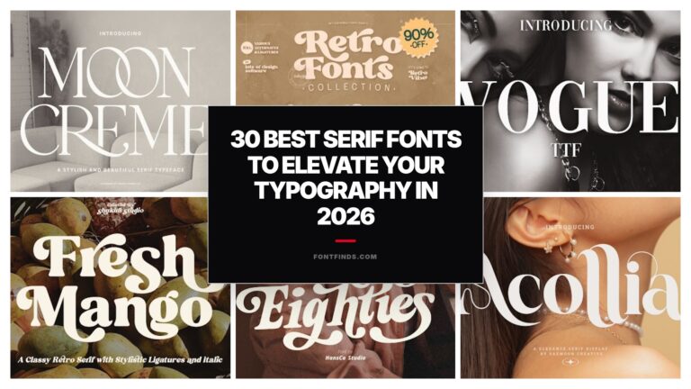 30 Best Serif Fonts to Elevate Your Typography in 2026
