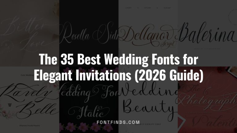 The 35 Best Wedding Fonts for Elegant Invitations (2026 Guide)