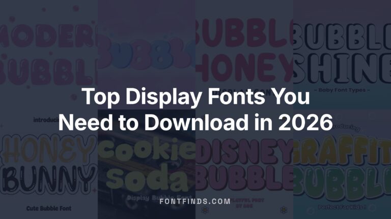Top Display Fonts You Need to Download in 2026