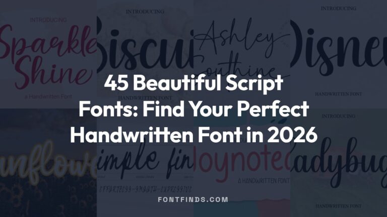 45 Beautiful Script Fonts: Find Your Perfect Handwritten Font in 2026