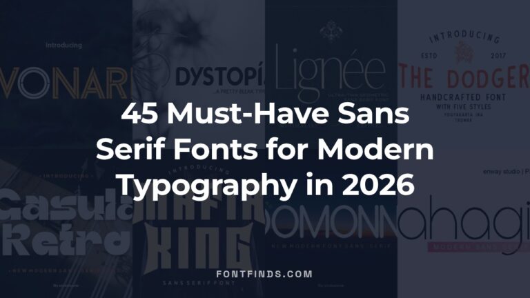 45 Must-Have Sans Serif Fonts for Modern Typography in 2026