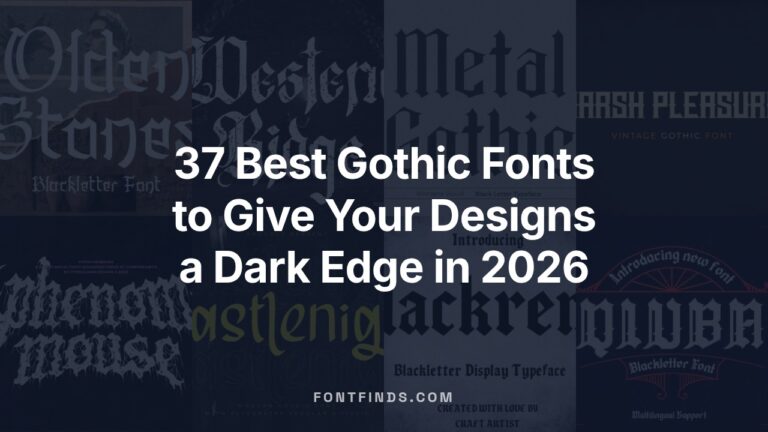 37 Best Gothic Fonts to Give Your Designs a Dark Edge in 2026