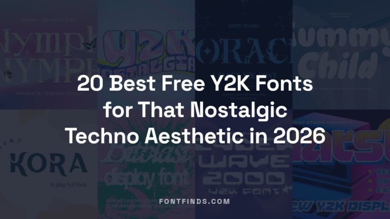 20 Best Free Y2K Fonts for That Nostalgic Techno Aesthetic in 2026