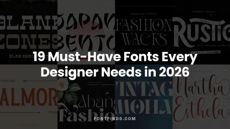 19 Must-Have Fonts Every Designer Needs in 2026