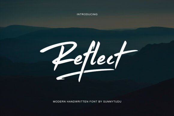 Reflect Handwritten Font