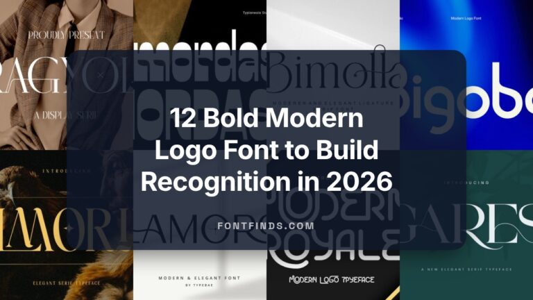 12 Bold Modern Logo Font to Build Recognition in 2026