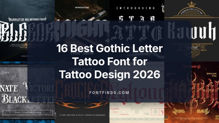 16 Best Gothic Letter Tattoo Font for Tattoo Design 2026