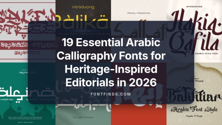 19 Essential Arabic Calligraphy Fonts for Heritage-Inspired Editorials in 2026