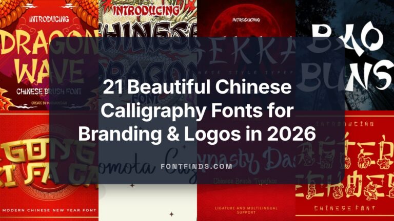 21 Beautiful Chinese Calligraphy Fonts for Branding & Logos in 2026