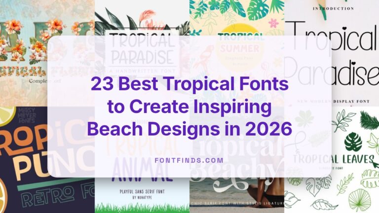 23 Best Tropical Fonts to Create Inspiring Beach Designs in 2026