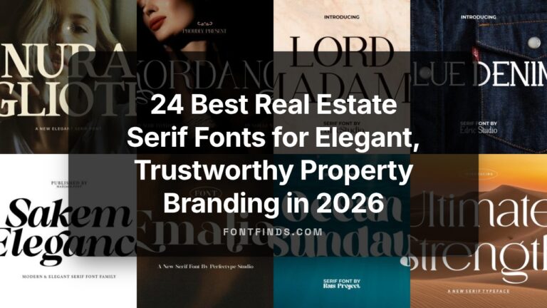 24 Best Real Estate Serif Fonts  for Elegant, Trustworthy Property Branding in 2026
