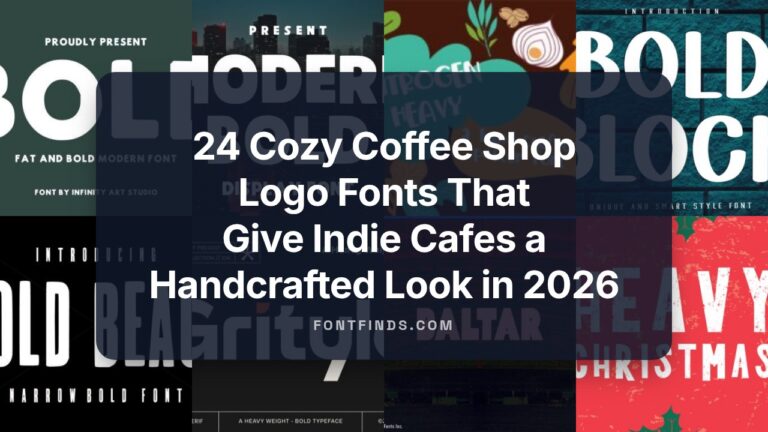 24 Cozy Coffee Shop Logo Fonts That Give Indie Cafes a Handcrafted Look in 2026