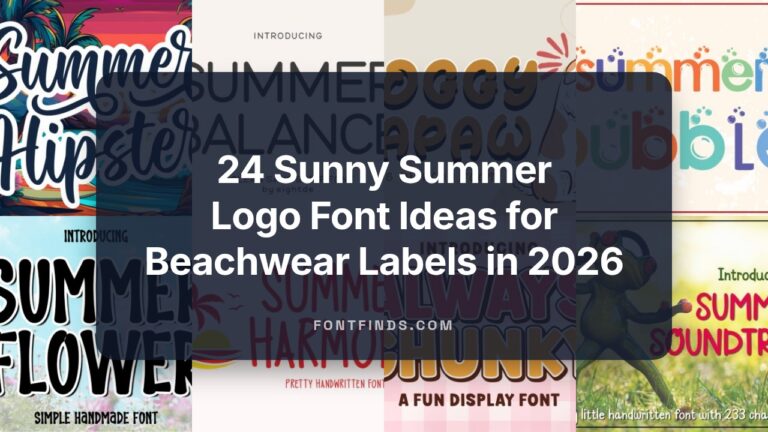 24 Sunny Summer Logo Font Ideas for Beachwear Labels in 2026