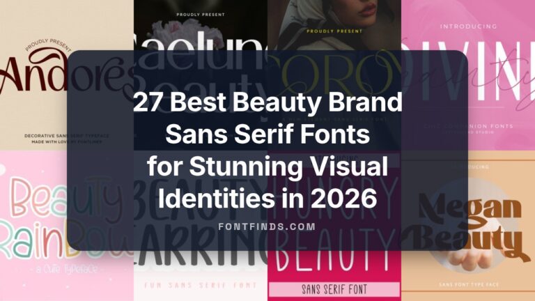 27 Best Beauty Brand Sans Serif Fonts for Stunning Visual Identities in 2026