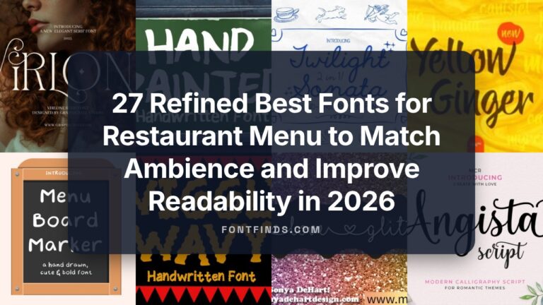 27 Refined Best Fonts for Restaurant Menu to Match Ambience and Improve Readability in 2026