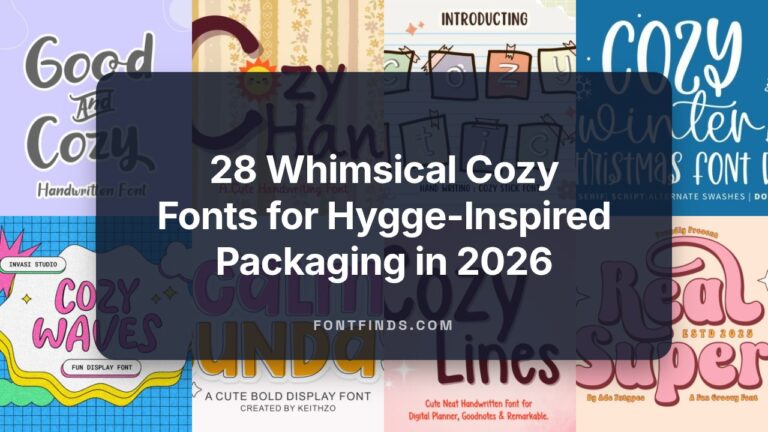 28 Whimsical Cozy Fonts for Hygge-Inspired Packaging in 2026