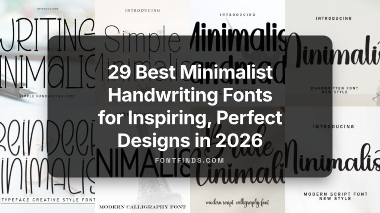 29 Best Minimalist Handwriting Fonts  for Inspiring, Perfect Designs in 2026