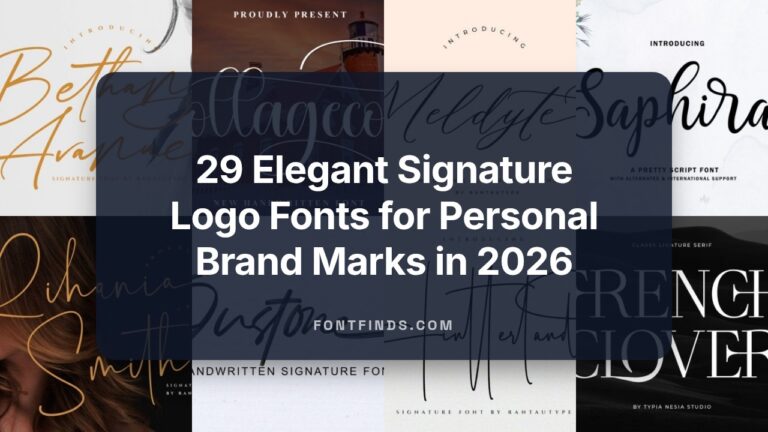 29 Elegant Signature Logo Fonts for Personal Brand Marks in 2026