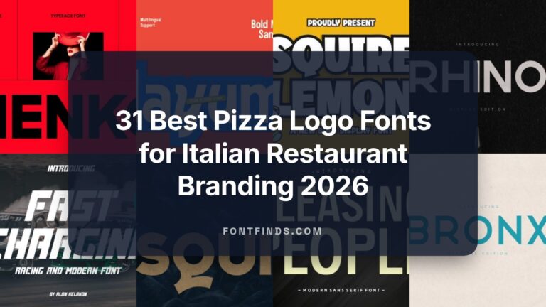31 Best Pizza Logo Fonts for Italian Restaurant Branding 2026