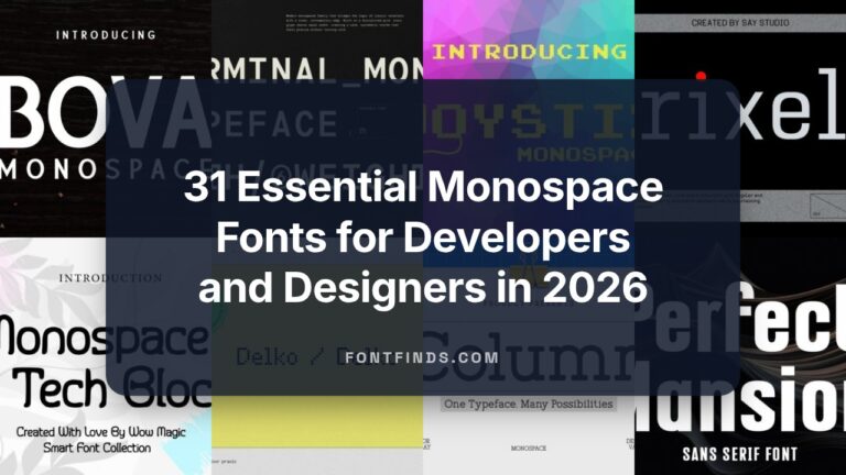 31 Essential Monospace Fonts for Developers and Designers in 2026