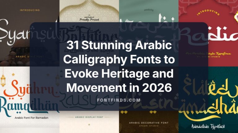 31 Stunning Arabic Calligraphy Fonts to Evoke Heritage and Movement in 2026