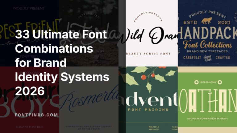 33 Ultimate Font Combinations for Brand Identity Systems 2026