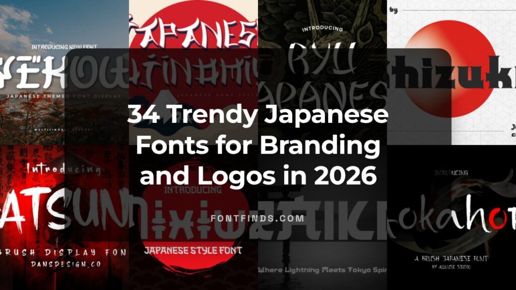34 Trendy Japanese Fonts for Branding and Logos in 2026 - FontFinds