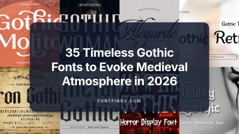 35 Timeless Gothic Fonts to Evoke Medieval Atmosphere in 2026