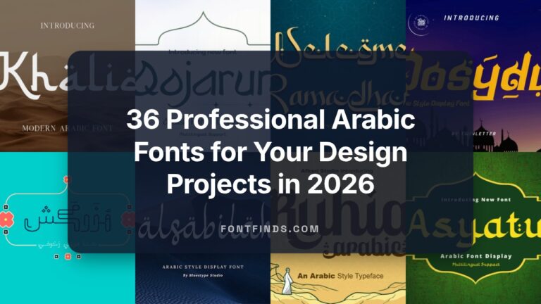 36 Professional Arabic Fonts for Your Design Projects in 2026